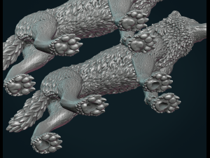 wolf iii Modelo de Impressão 3D