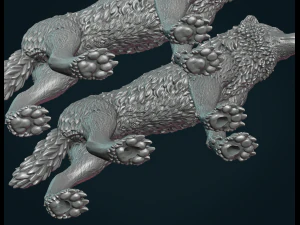 늑대 iii 3D 프린트 모델