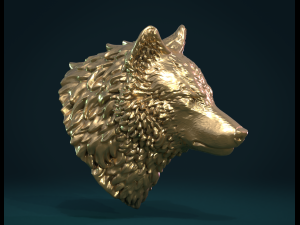 wolf head iii 3D Druckmodell