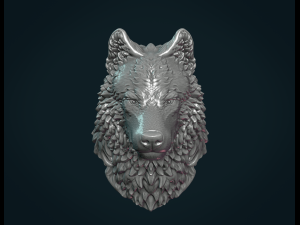 wolf head iii 3D Druckmodell