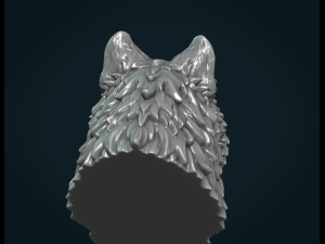 wolf head iii 3D Druckmodell
