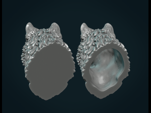 wolf head iii 3D Druckmodell
