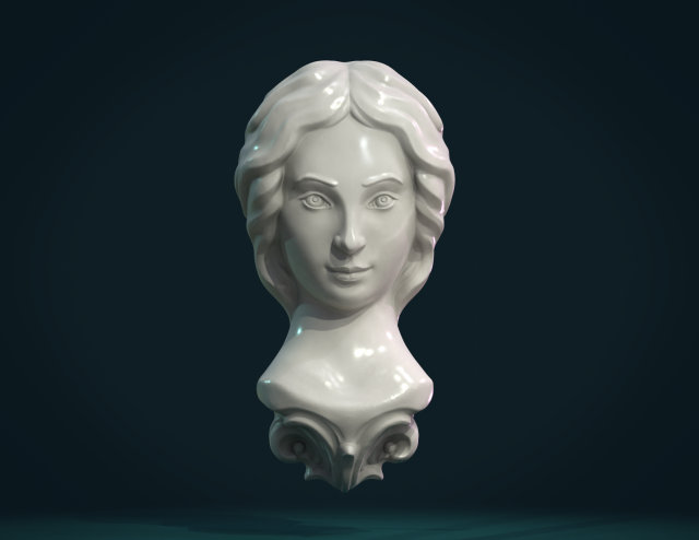 female face Modello di stampa 3D .c4d .max .obj .3ds .fbx .stl .blend 
