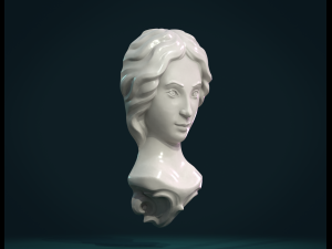 female face Modello di stampa 3D
