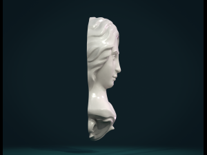 female face Modello di stampa 3D
