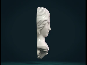 女性の顔 3Dプリントモデル