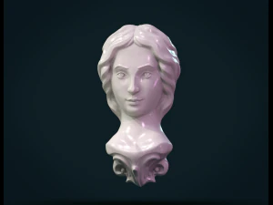 女性の顔 3Dプリントモデル