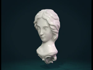 女性の顔 3Dプリントモデル