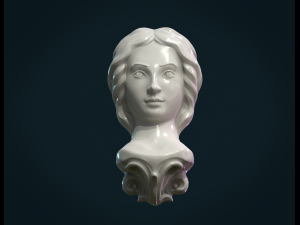 female face Modello di stampa 3D