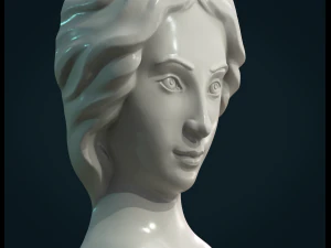 女性の顔 3Dプリントモデル