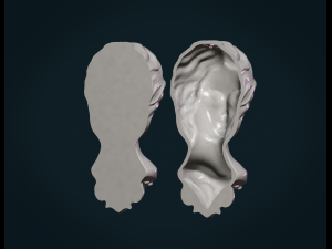 female face Modello di stampa 3D