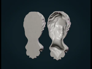 女性の顔 3Dプリントモデル