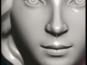 female face Modello di stampa 3D