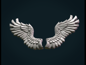 wings relief Modelo de Impressão 3D