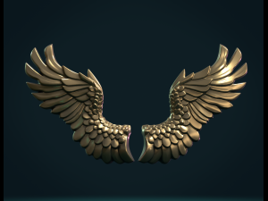 wings relief Modelo de Impressão 3D