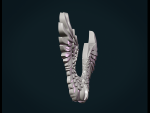 wings relief Modelo de Impressão 3D