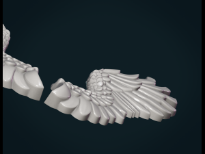 wings relief Modelo de Impressão 3D