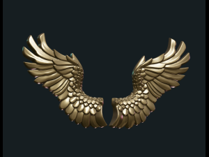 wings relief Modelo de Impressão 3D