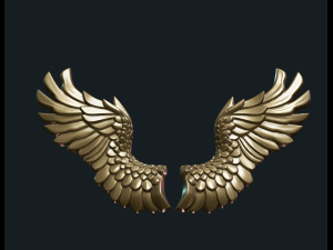 wings relief Modelo de Impressão 3D