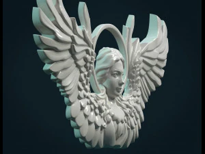 angel relief 3D Print Model