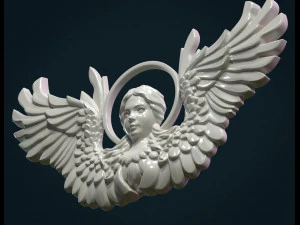 angel relief 3D Print Model
