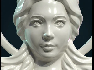 angel relief 3D Print Model
