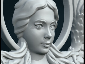 angel relief 3D Принт Модель