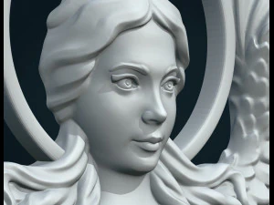 angel relief 3D Print Model