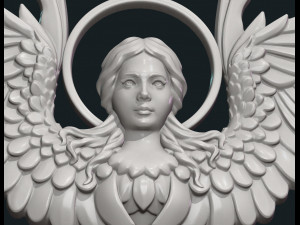 angel relief 3D Принт Модель