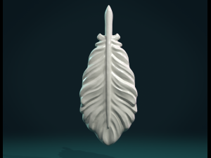 bird feather Model do druku 3D