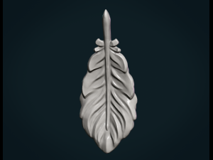 bird feather Model do druku 3D
