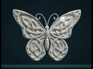 celtic butterfly 3D प्रिंट मॉडल