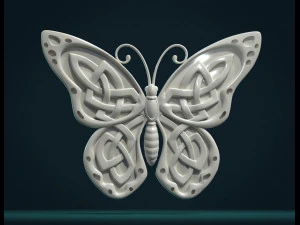celtic butterfly 3D Print Model