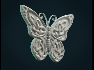 celtic butterfly 3D प्रिंट मॉडल