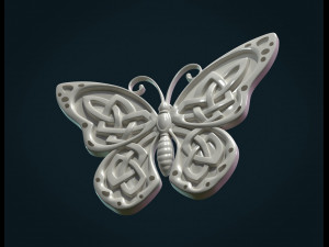 celtic butterfly 3D प्रिंट मॉडल