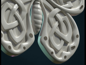 celtic butterfly 3D प्रिंट मॉडल