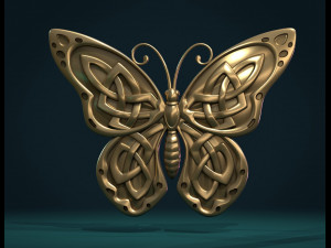 celtic butterfly 3D प्रिंट मॉडल