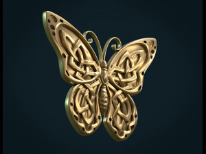 celtic butterfly 3D प्रिंट मॉडल