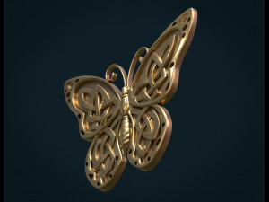 celtic butterfly 3D प्रिंट मॉडल