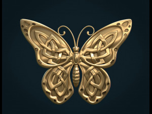 celtic butterfly 3D प्रिंट मॉडल