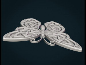 celtic butterfly 3D प्रिंट मॉडल