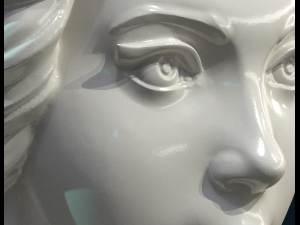 Female face mascaron Modèles 3D en vedette