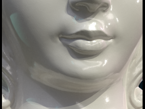 Female face mascaron Modèles 3D en vedette