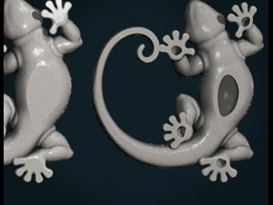 gecko 3D प्रिंट मॉडल