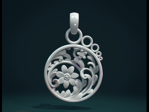 scrollwork pendant 3D Baskı Modeli