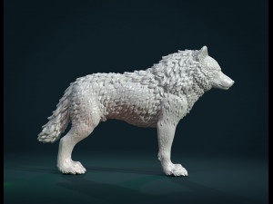 wolf iv Model Cetak 3D