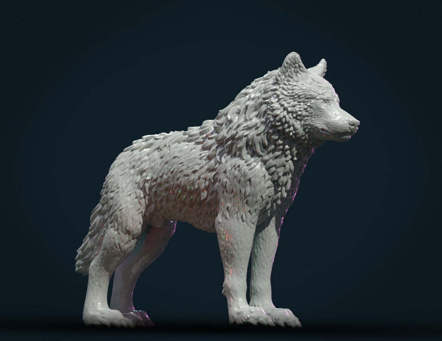 Модель wolf. 3d игрушка волка распечатать. Волк STL.