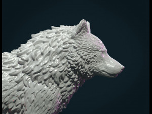 wolf iv 3D Baskı Modeli