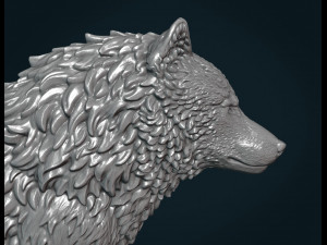 wolf iv 3D Baskı Modeli