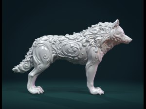 wonderful wolf 3D 프린트 모델